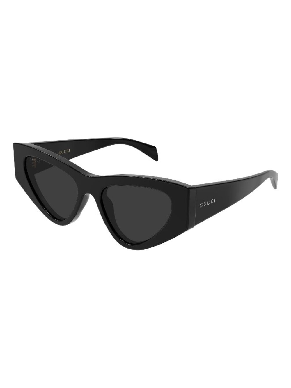 New Gucci Women's Sunglasses Black Grey Lens Acetate Frame GG2019S 001 53